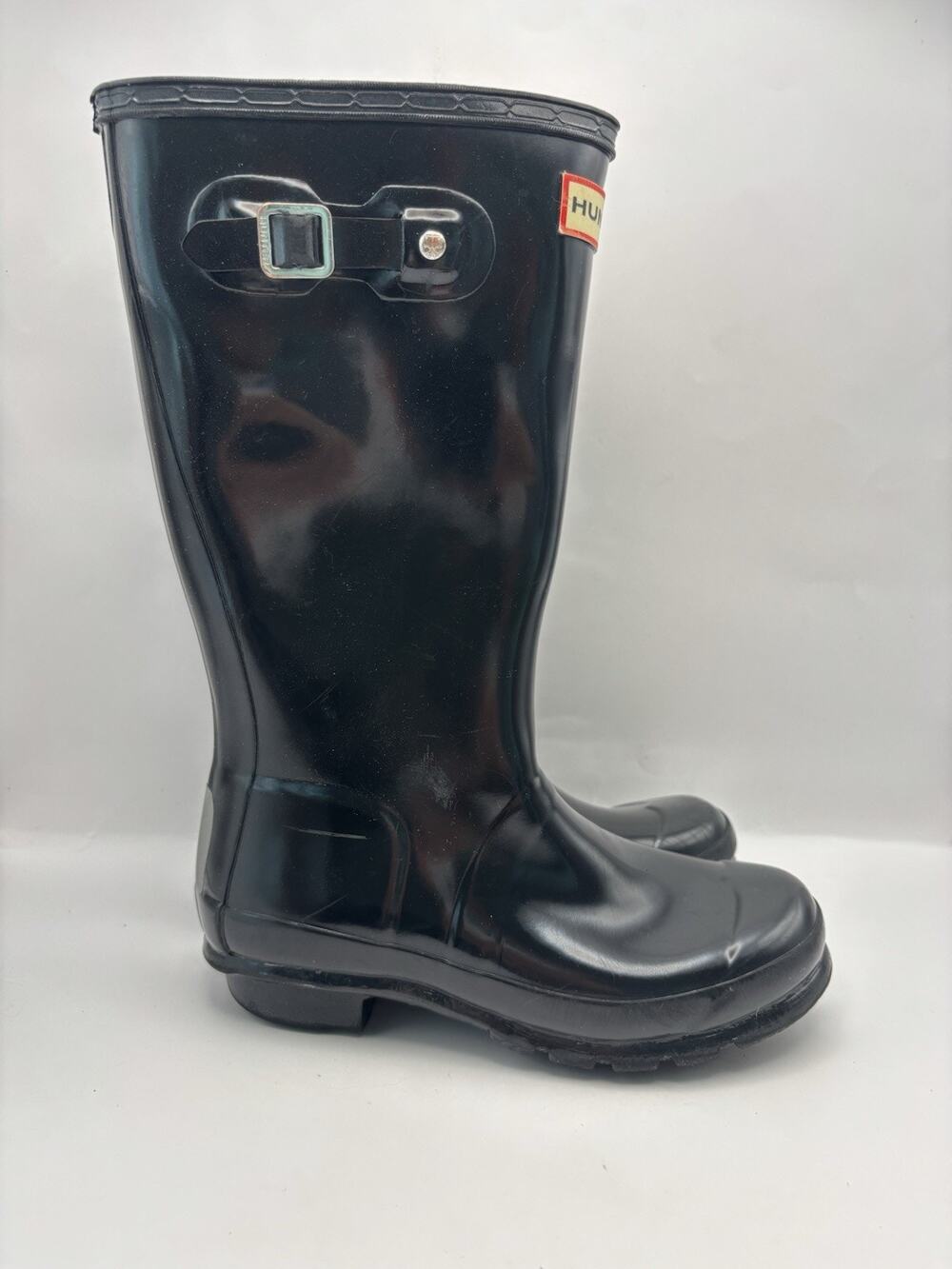 Hunter Original Tall Black Rain Boots Girls Size 2